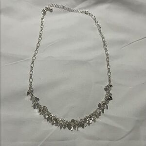 Avon dainty silver tone cluster style necklace